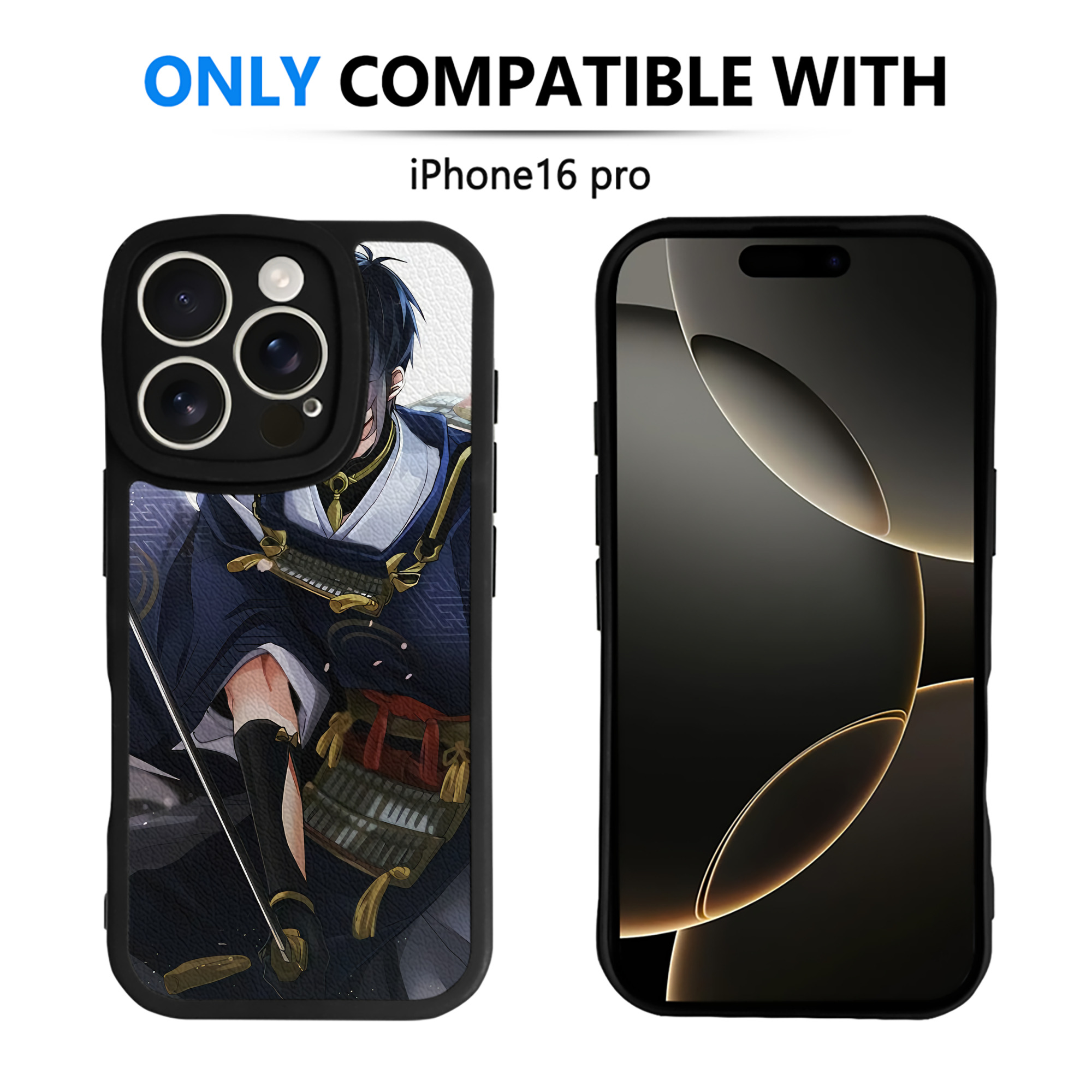 （画像用） 刀剣乱舞 Touken Ranbu 【iPhone 16シリーズ対応】シリコンスマホケース（レザー調） 材質：シリコン